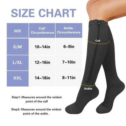 Homestly Zipper Compression Socks