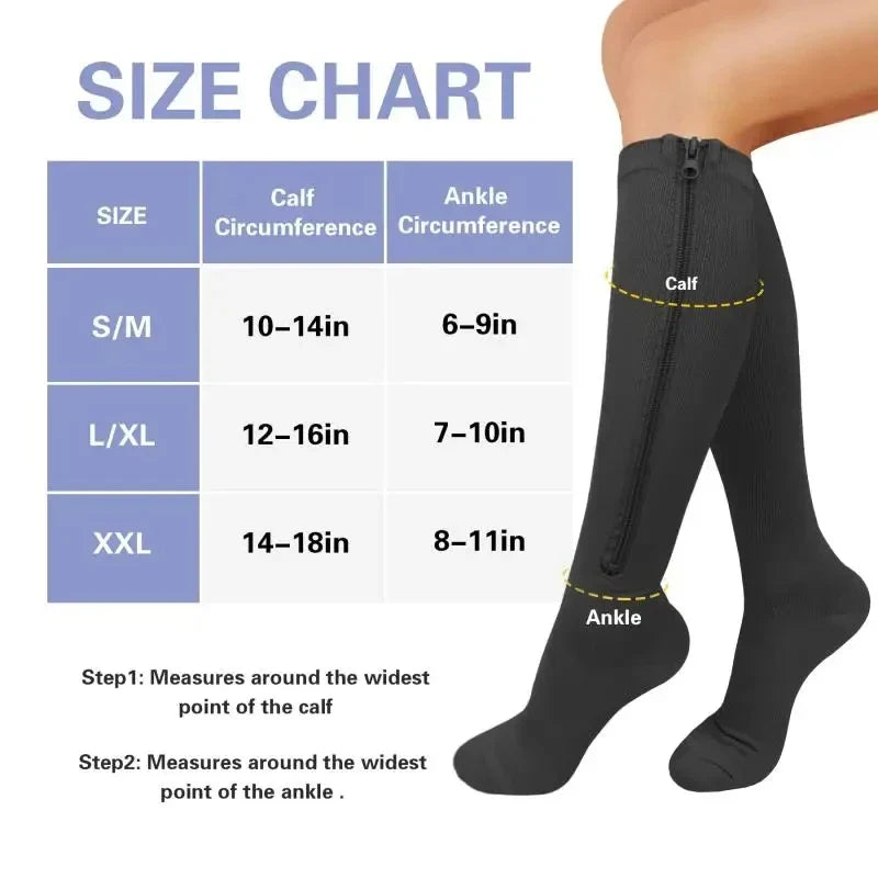 Homestly Zipper Compression Socks